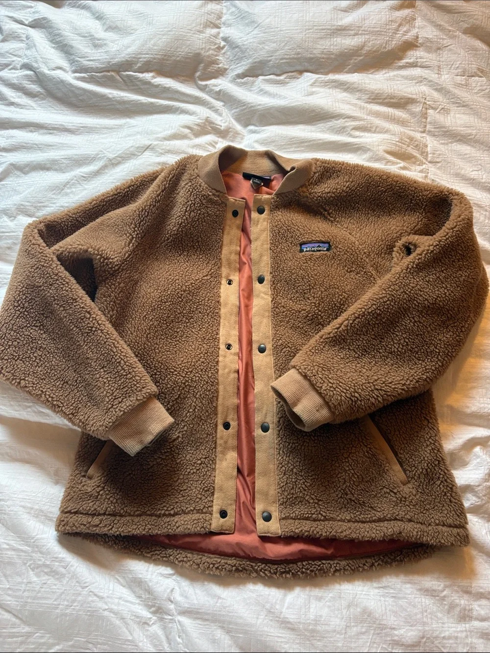 Patagonia Woolyester Pile Bomber Jacket Size Small - Picture 1 of 4